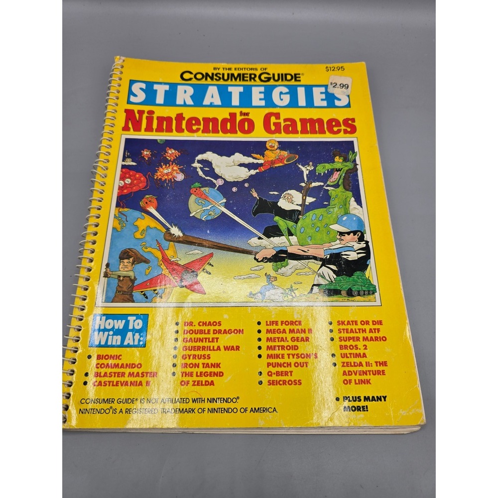 Strategies Nintendo Games Consumer Guide 1989 NES Strategy Guide Spiral Bound